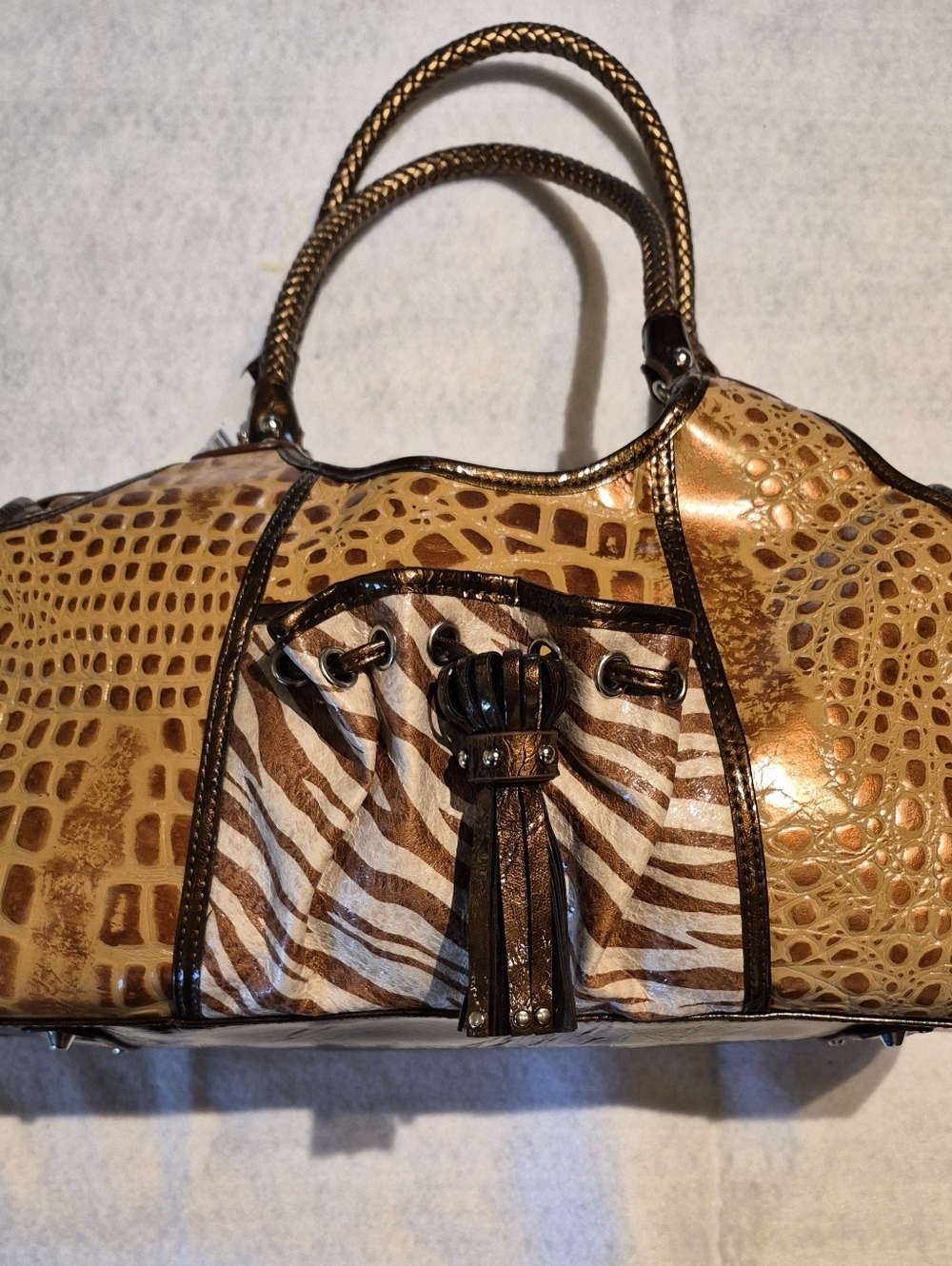 Tamara - Bronze Leather Handbag NWT